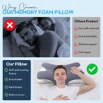 Nixgen Cervical Memory Foam Pillow Grey nix-786 - Image 8