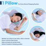 Nixgen Cervical Memory Foam Pillow Grey nix-786 - Image 3