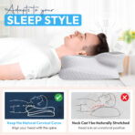 Nixgen Cervical Memory Foam Pillow Grey nix-786 - Image 4