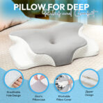 Nixgen Cervical Memory Foam Pillow Grey nix-786 - Image 5